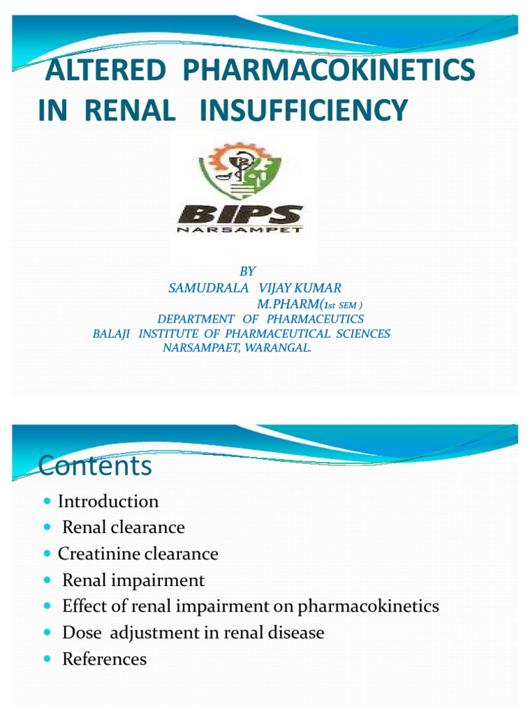 Renal Clearance | Renal Function | Creatinine | Free 30 ...