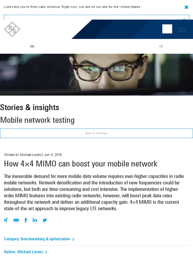 (4T4R) - How 4×4 MIMO Can Boost Your Mobile Network - Rohde & Schwarz ...