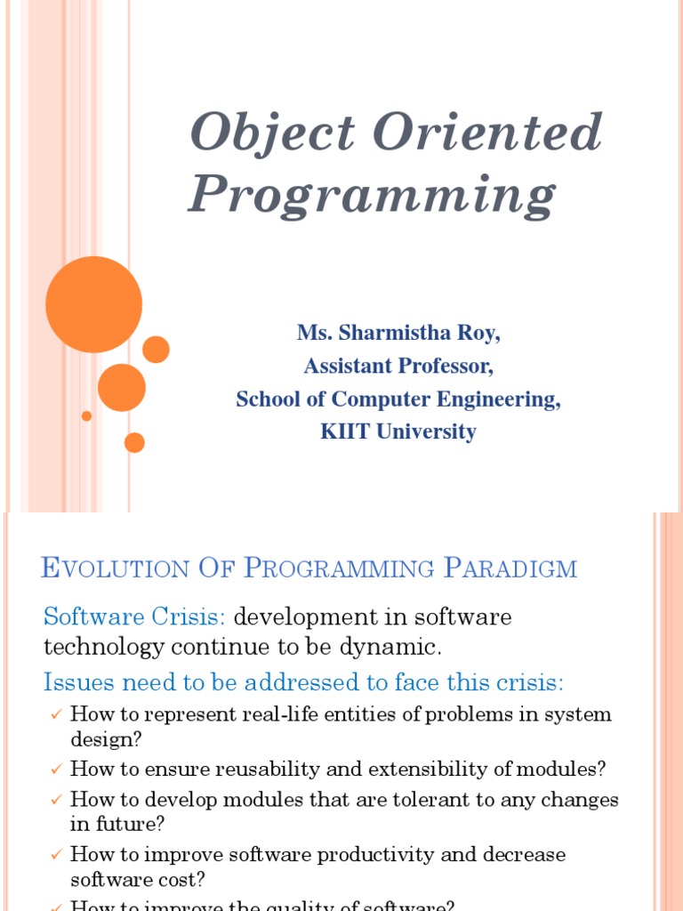 Full-Oop PPT All in One | PDF | Class (Computer Programming ...