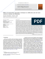 Soil moisture retention under conservation agriculture