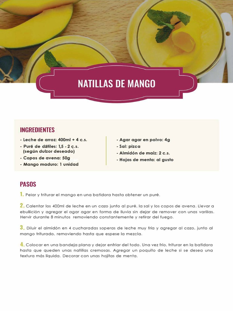 Natillas Mango 3 | PDF