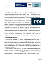 Procedimiento ( Plan de Manejo Ambiental )