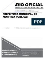 Processo seletivo da educação de Muritiba