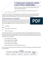 Cuestionario de Cribaje para El Espectro Autista