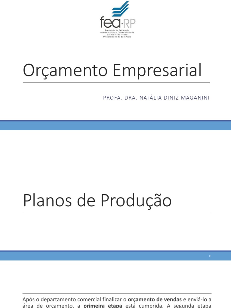 Plano de produ o e revis o de custos pdf despesa or amento