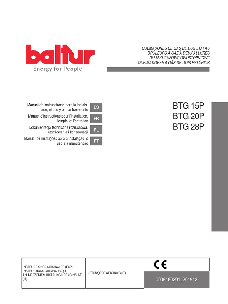 BTG 15P BTG 20P BTG 28P: ES FR PL PT | PDF | Ingenieria Eléctrica ...