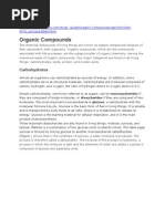 Organic Compounds: Carbohydrates