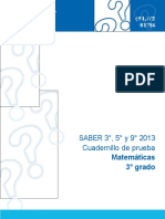 Ejemplos de Preguntas Saber 3 Matematicas 2013