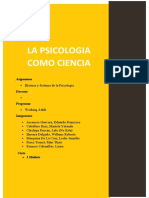 La Psicología y Su Fundamento Científico Williams Herrera