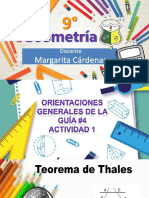 Orientaciones Generales de La Guía#4 Teorema de Thales