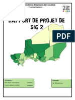 Rapport Projet Sig Travaux de Groupe Master 1 Promotion 2018 2ie