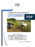 Rapport TP Irrigation - Aspersion - MASTER 1 2IE PROMOTION 2018