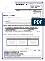 Devoir 1 Modele 1 Informatique 3ac Semestre 1