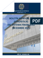 12 Boletín Mensual de Estadísticas Diciembre 2021