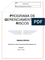 Programa de Gerenciamento de Riscos: Umana Brasil