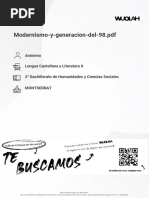 Wuolah Free Modernismo y Generacion Del 98
