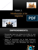 Tema 2. Introduccion A Los Negocios