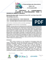 Conhecimento Científico e Conhecimento Escolar - Relações e Contribuições para o Desenvolvimento Infantil