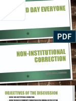 Non-Institutional Correction