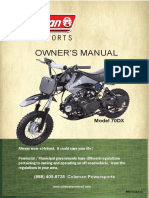 Dirt Bike 70DX Owners Manual 1