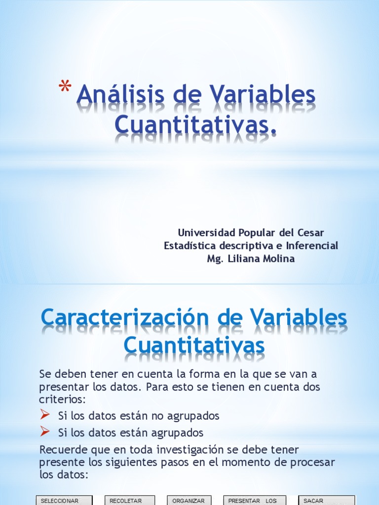 Variables Cuantitativas (Tablas de Frecuencia y Gráficas) Con Ejemplo