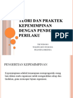 Teori Dan Praktek Kepemimpinan Dengan Pendekatan Perilaku