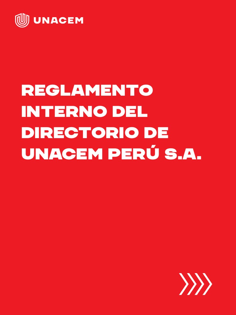 Reglamento interno del directorio pdf corporaciones business