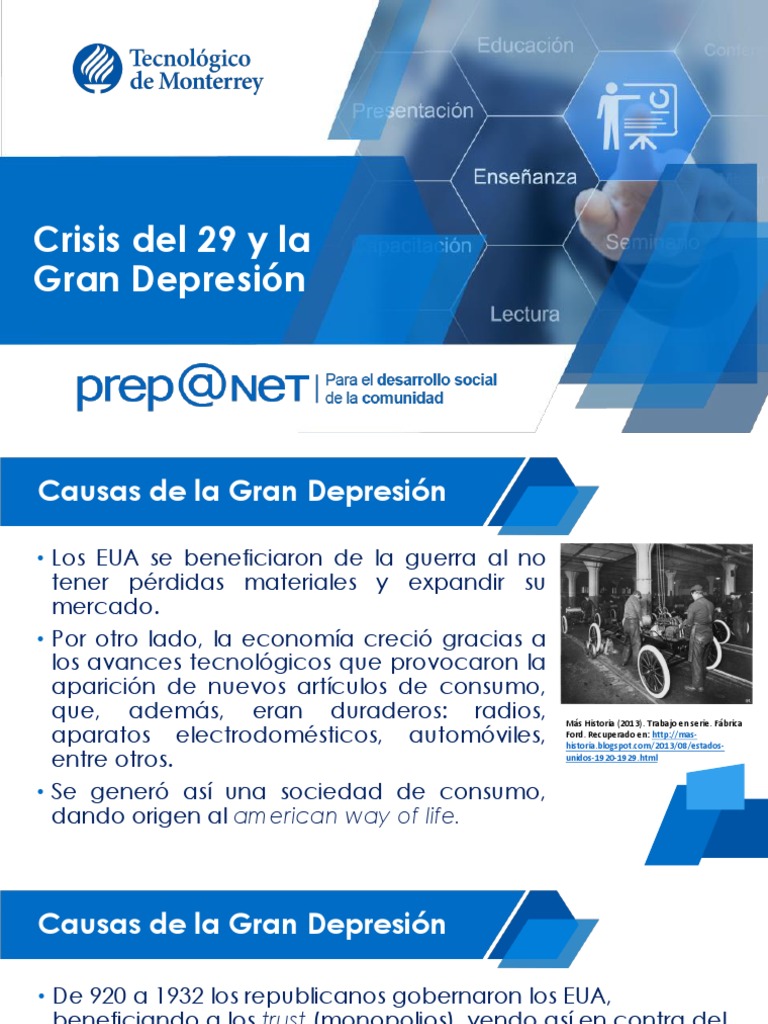 Causas y Consecuencias de la Gran Depresión | PDF | Gran depresion | Bancos