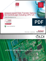 Online Development Inc Oldi Module Based Data Transfer Options For Controllogix Including Opc Ua