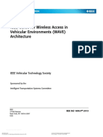 IEEE STD 1609.0 (2013) IEEE Vehicular Technology Society