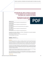 BIOSORCIÓN DEL METAL PESADO CD (II) PARA EL TRATAMIENTO DE EFLUENTES MINEROS POR MEDIO DEL ALGINATO DE SODIO