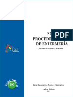 Norma de Procedimientos de Enfermeria Manual Completo