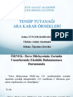 Tensi̇p Ara Karari Örnekleri̇