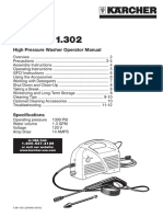 Manual Karcher Lavadoras de Alta Pressao K1 302