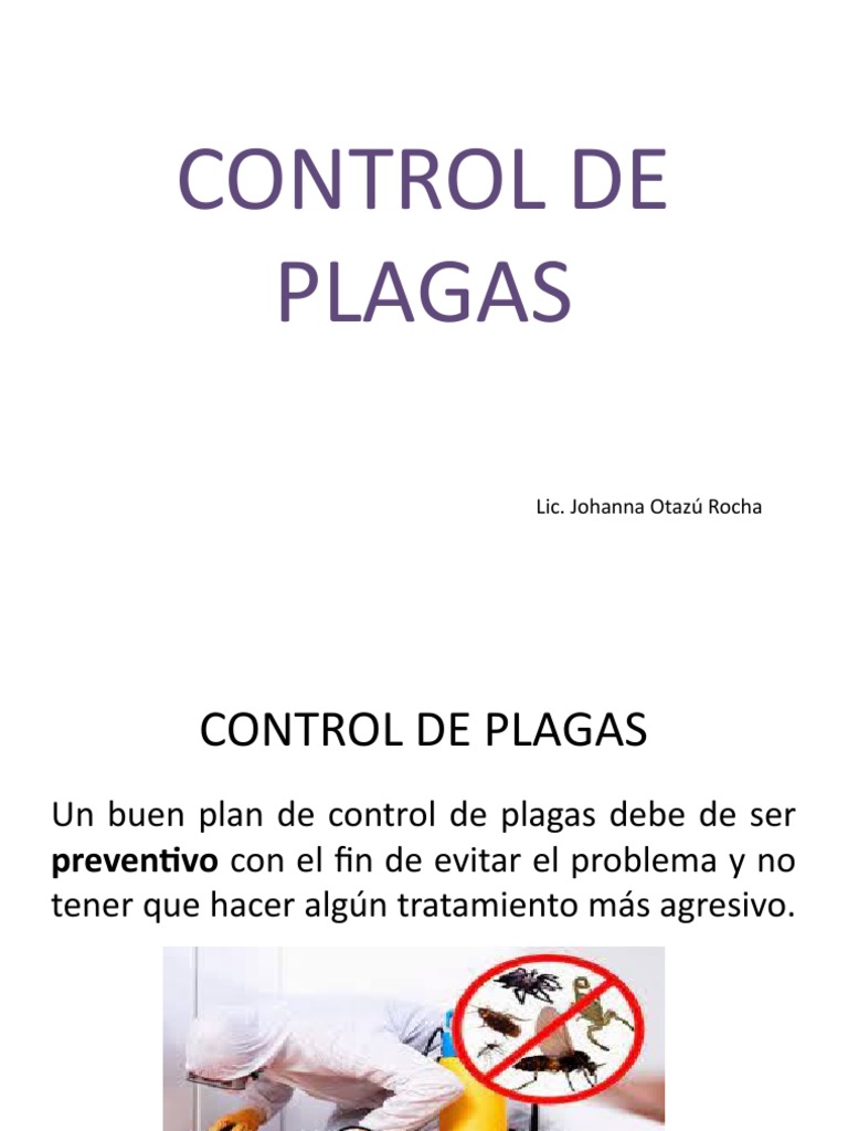 Control de Plagas en la Industria Alimentaria | PDF | Plaga (organismo ...