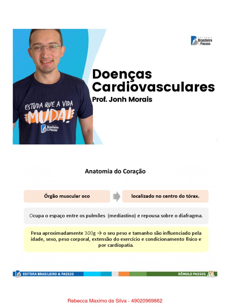 Doenças Cardiovasculares Pdf Coração átrio Coração