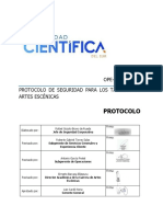 OPE-SEG-PRO-05 Protocolo de Seguridad para Los Talleres de Artes Escénicas