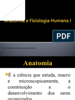 Anatomia e Fisiologia Humana I - 1a aula-CNI