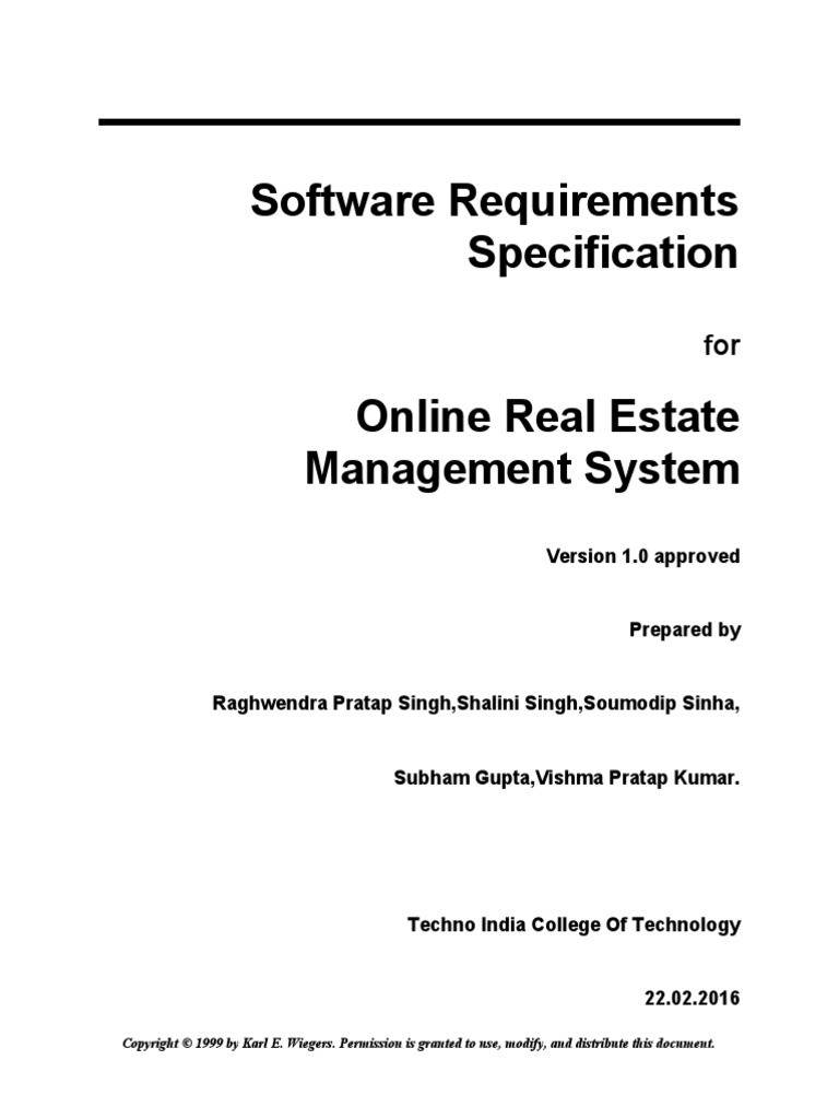 IEEE SOFTWARE REQUIREMENTS SPECIFICATION SRS TEMPLATE visual data 6