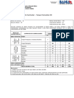 Matriz Curricular Tempo Formativo III