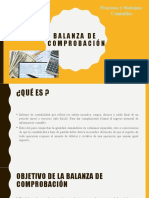 Procesos contables: Balanza de comprobación