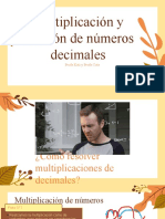 División y Multiplicación de Números Decimales - 7AB