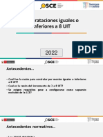 Contrataciones menores a 8 UIT