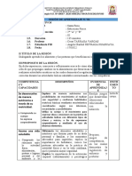 Sesion de La Exp. 9 Del III Ciclo 2grado