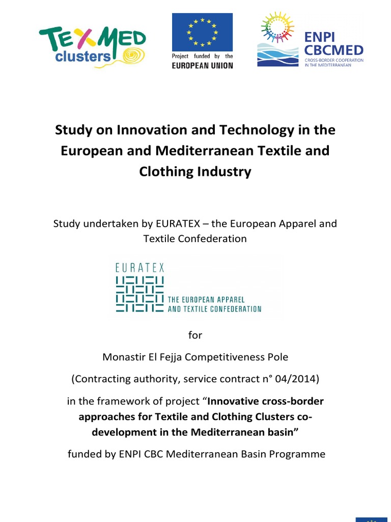 Texmed Study Innovation And Technology Pdf Textiles Yarn