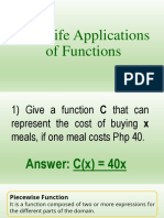 Real-Life Applications of Functions