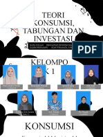 Teori Konsumsi, Tabungan dan Investasi