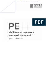 PE Civil Water Resources and Environmental Practice Exam - Sample