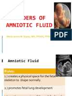Amniotic Fluid and Placenta Abnormalities