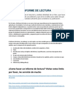 Informe de Lectura